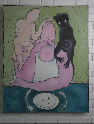 اثر هنری از مامک حجازی در نیدرلند - چه کنم چاره کنم